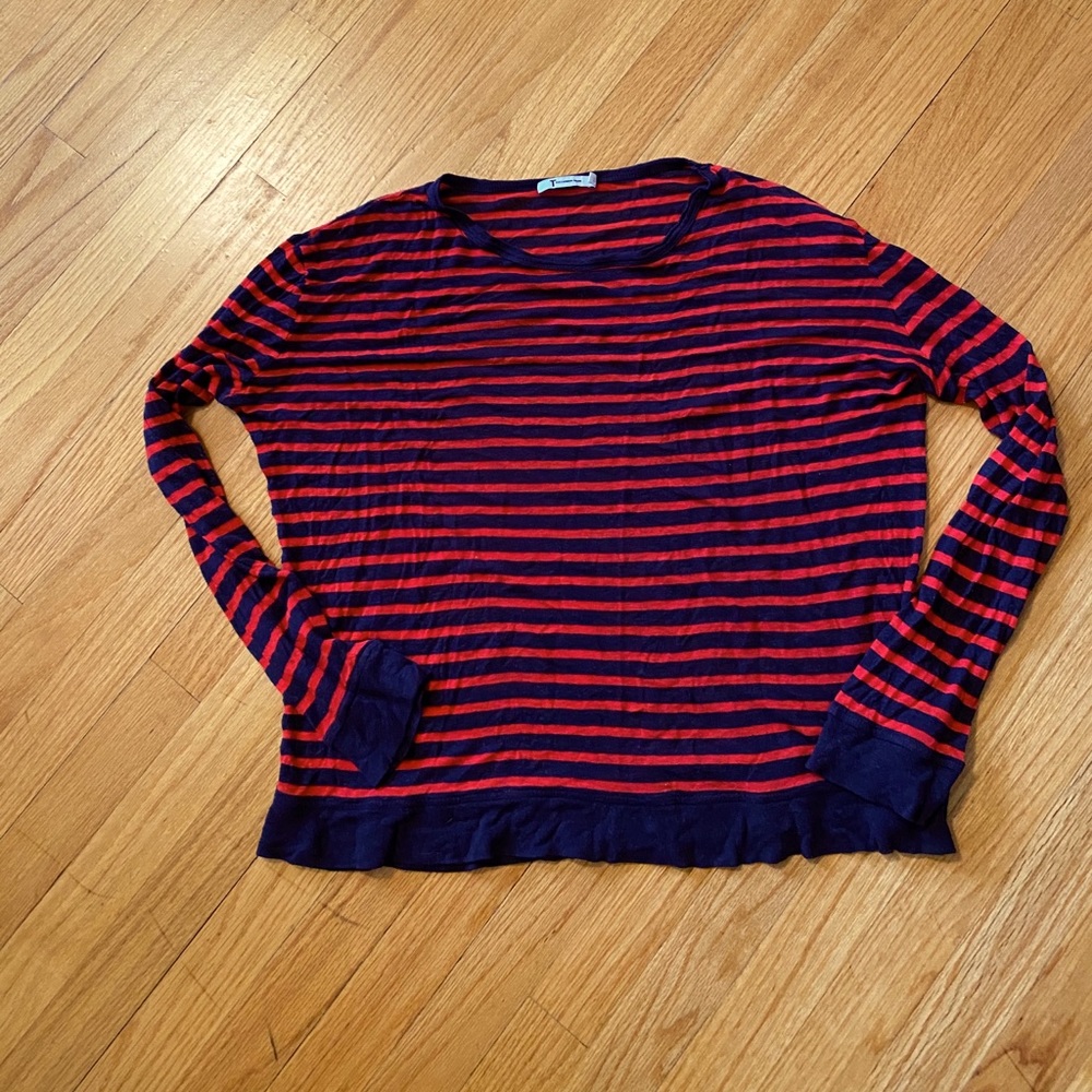 T by Alexander Wang striped lounge shirt